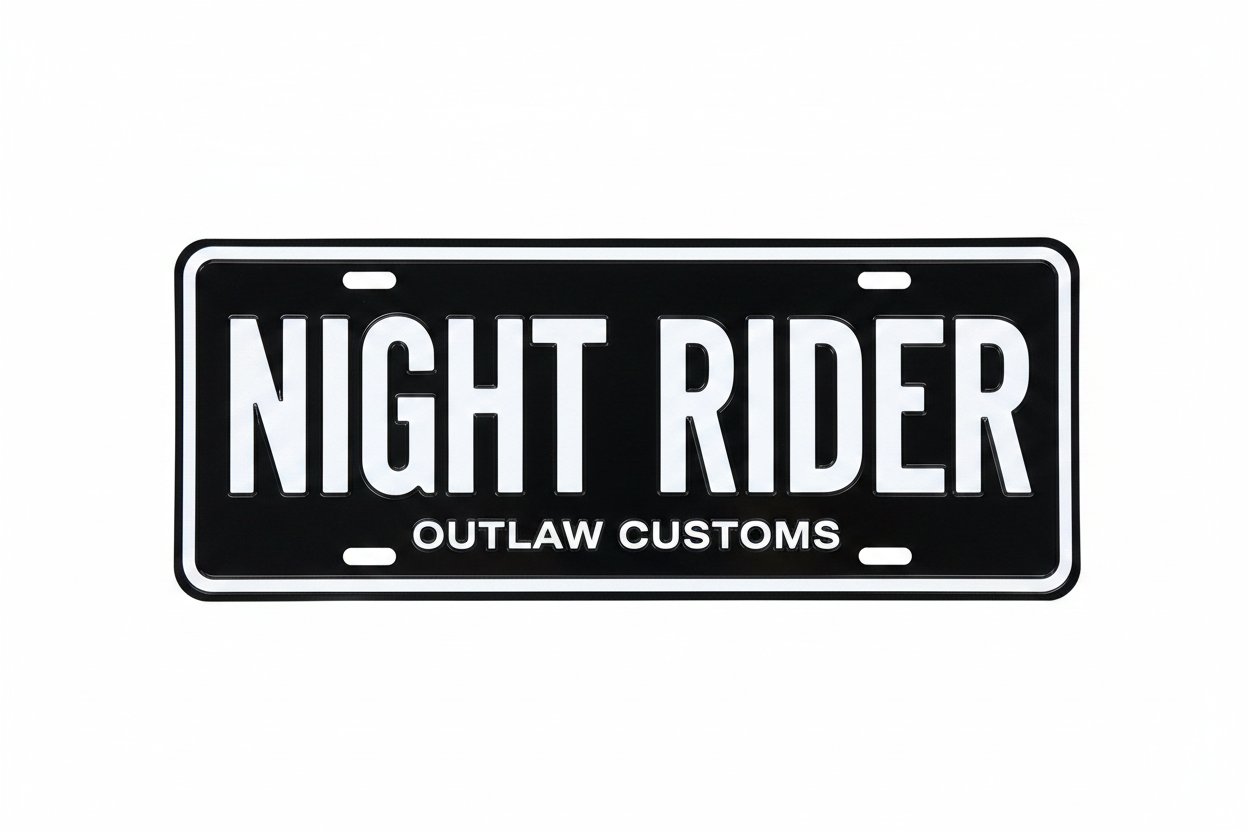 Metal license plates