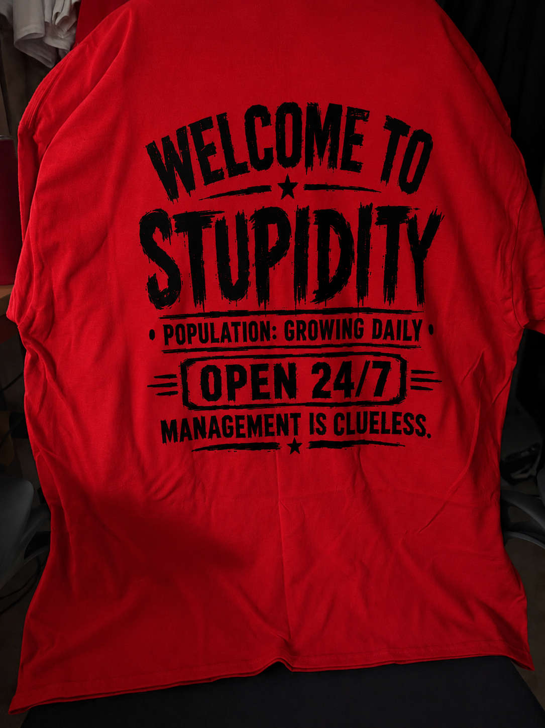Welcome to Stupidity Graphic T-shirt