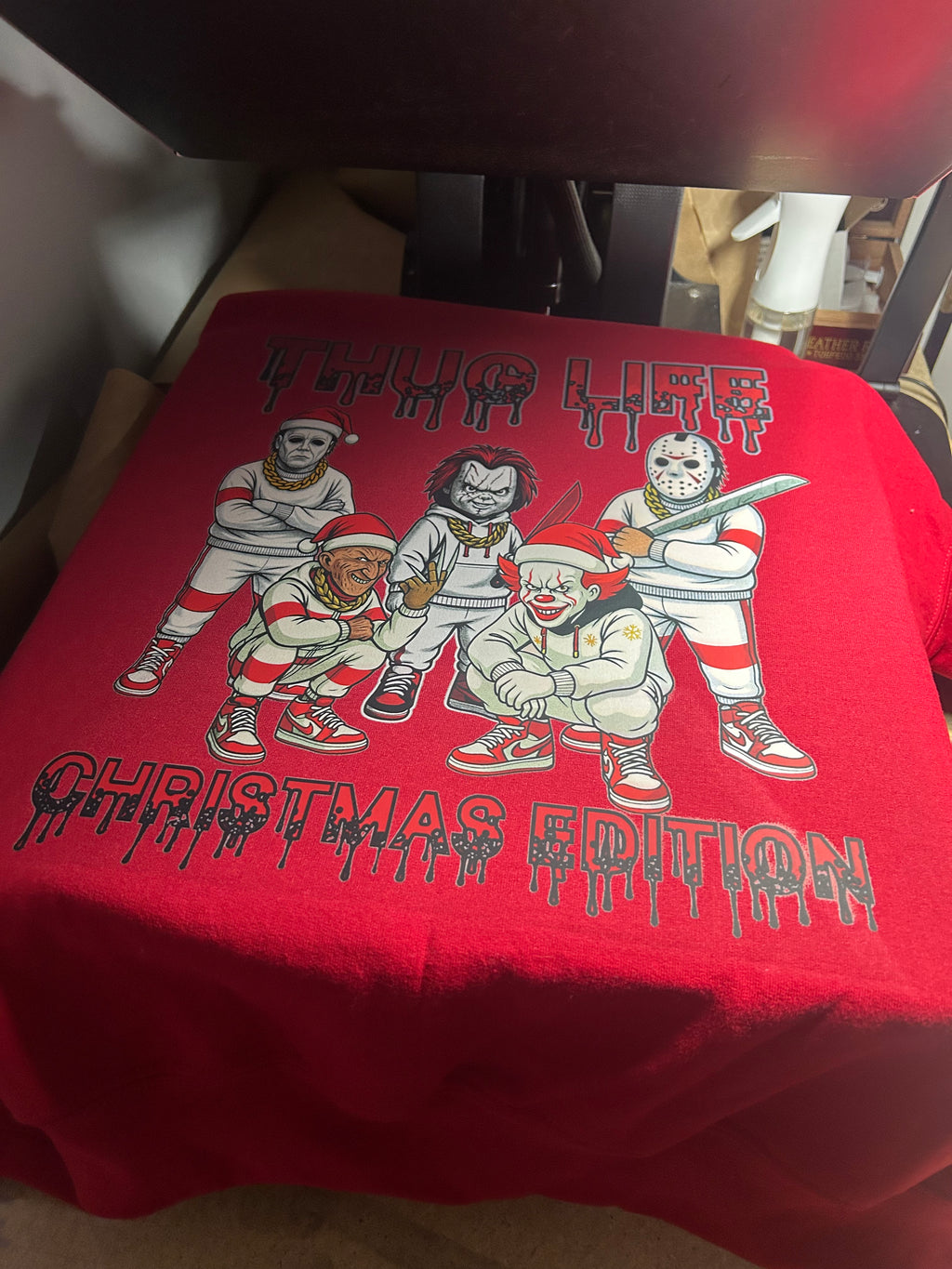 Slasher Christmas T-shirt-Horror Holiday Graphic Tee