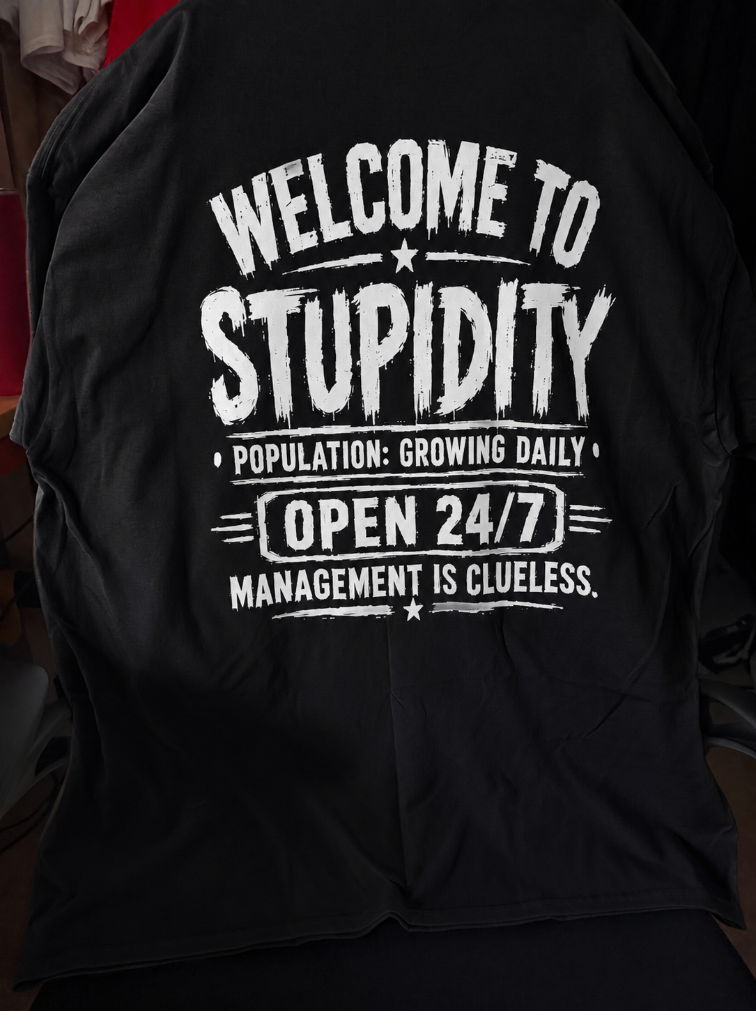 Welcome to Stupidity Graphic T-shirt