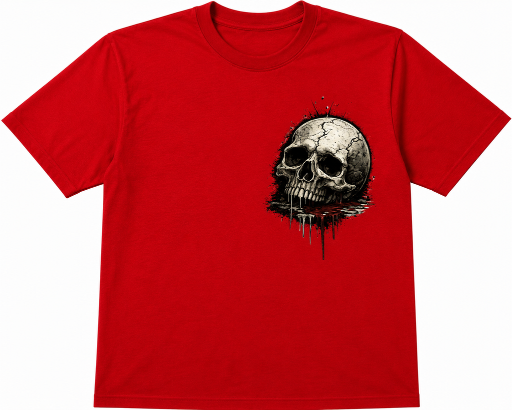 FUNNY HUSBAND T-SHIRT-W.I.F.E. WHAT I FEAR EVERYDAY SKULL GRAPHIC TEE