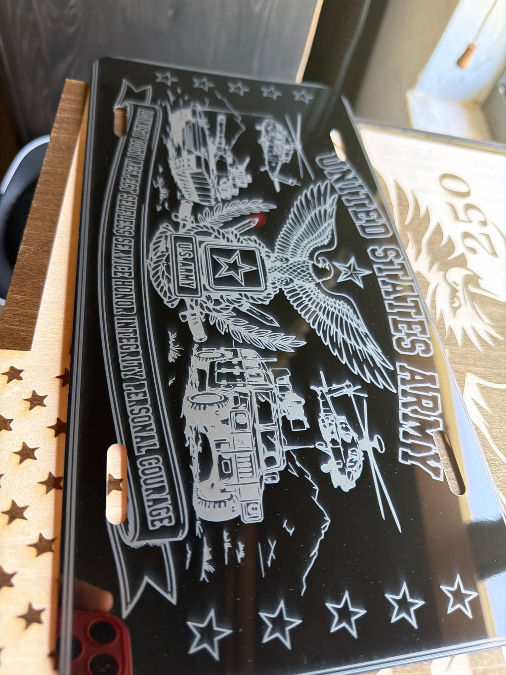 Custom U.S. Navy Metal License Plate- Personalized Military Auto Tag