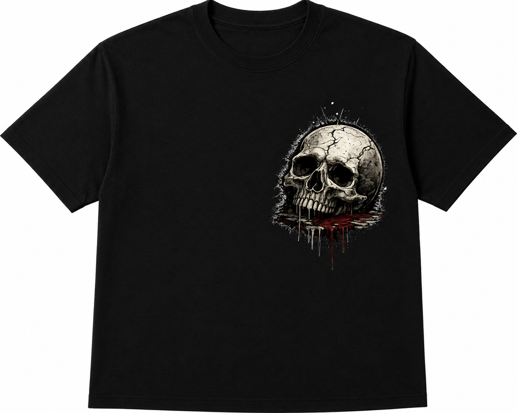 FUNNY HUSBAND T-SHIRT-W.I.F.E. WHAT I FEAR EVERYDAY SKULL GRAPHIC TEE