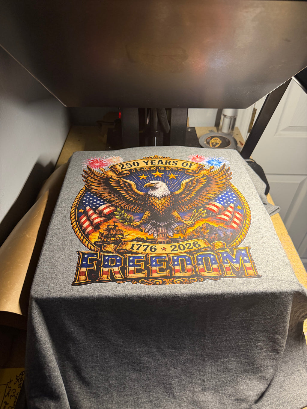 America 250 Celebration T-shirt-Patriotic Eagle Graphic Tee