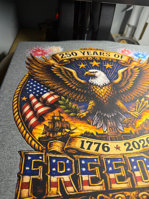 America 250 Celebration T-shirt-Patriotic Eagle Graphic Tee
