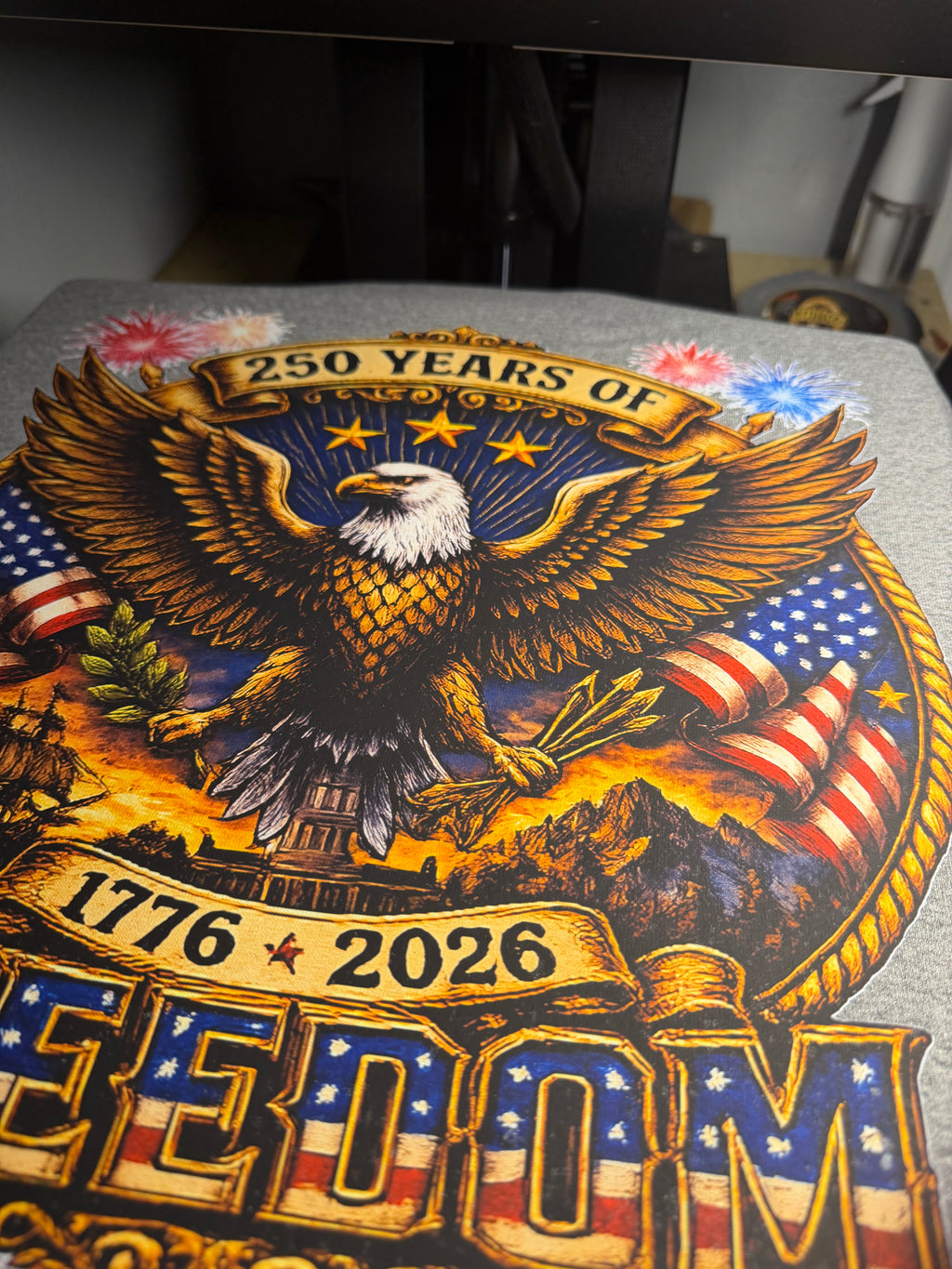 America 250 Celebration T-shirt-Patriotic Eagle Graphic Tee