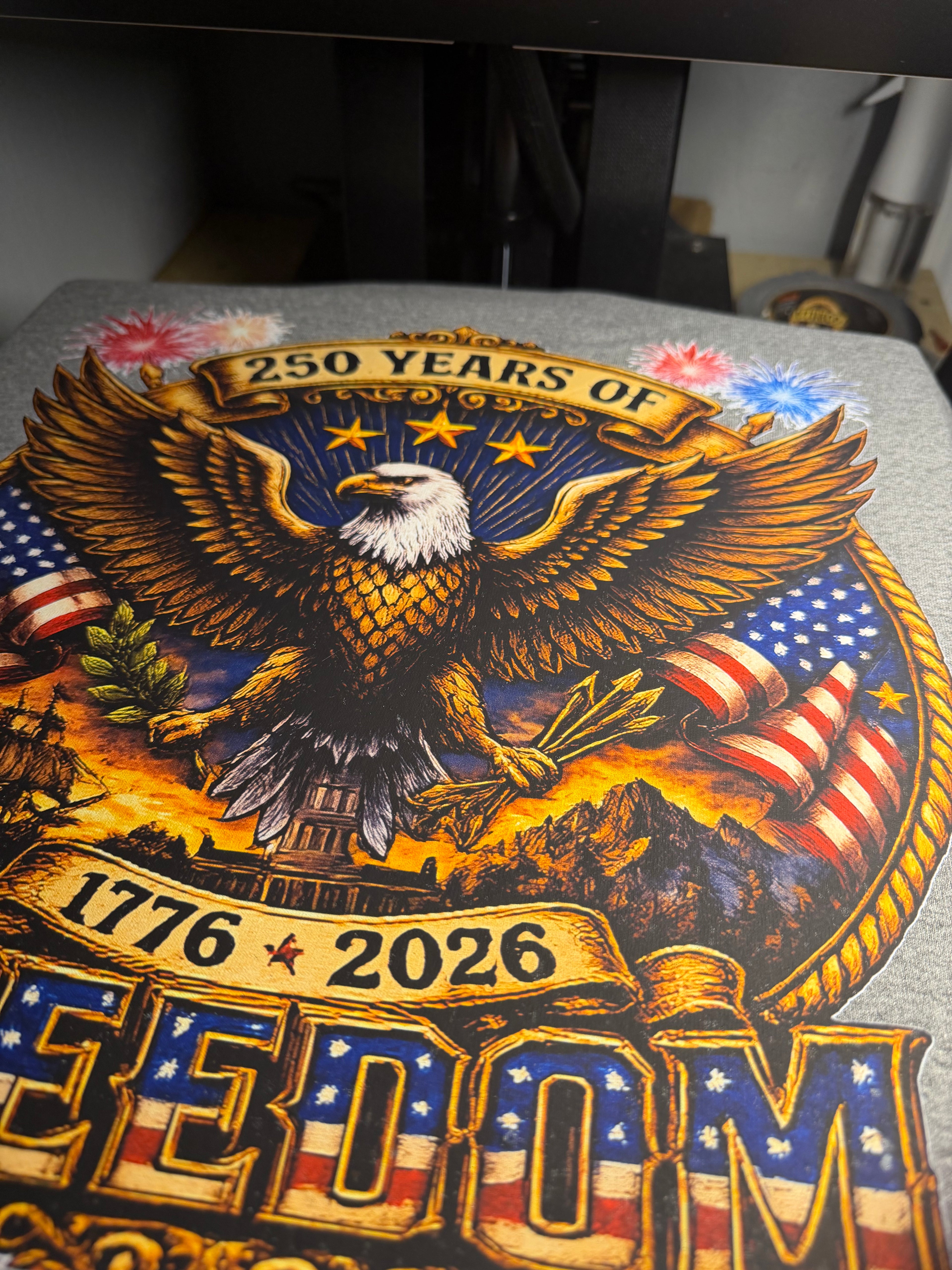America 250 Celebration T-shirt-Patriotic Eagle Graphic Tee