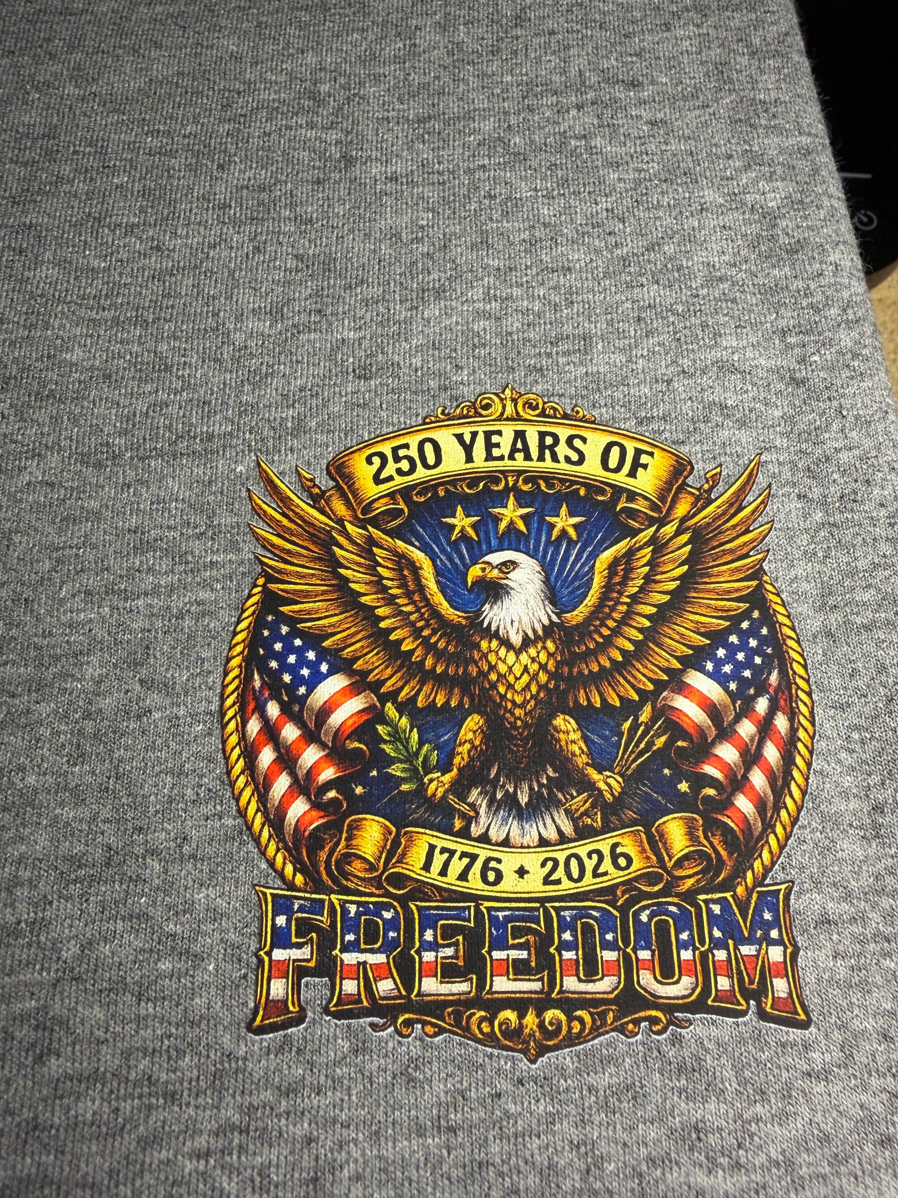 America 250 Celebration T-shirt-Patriotic Eagle Graphic Tee