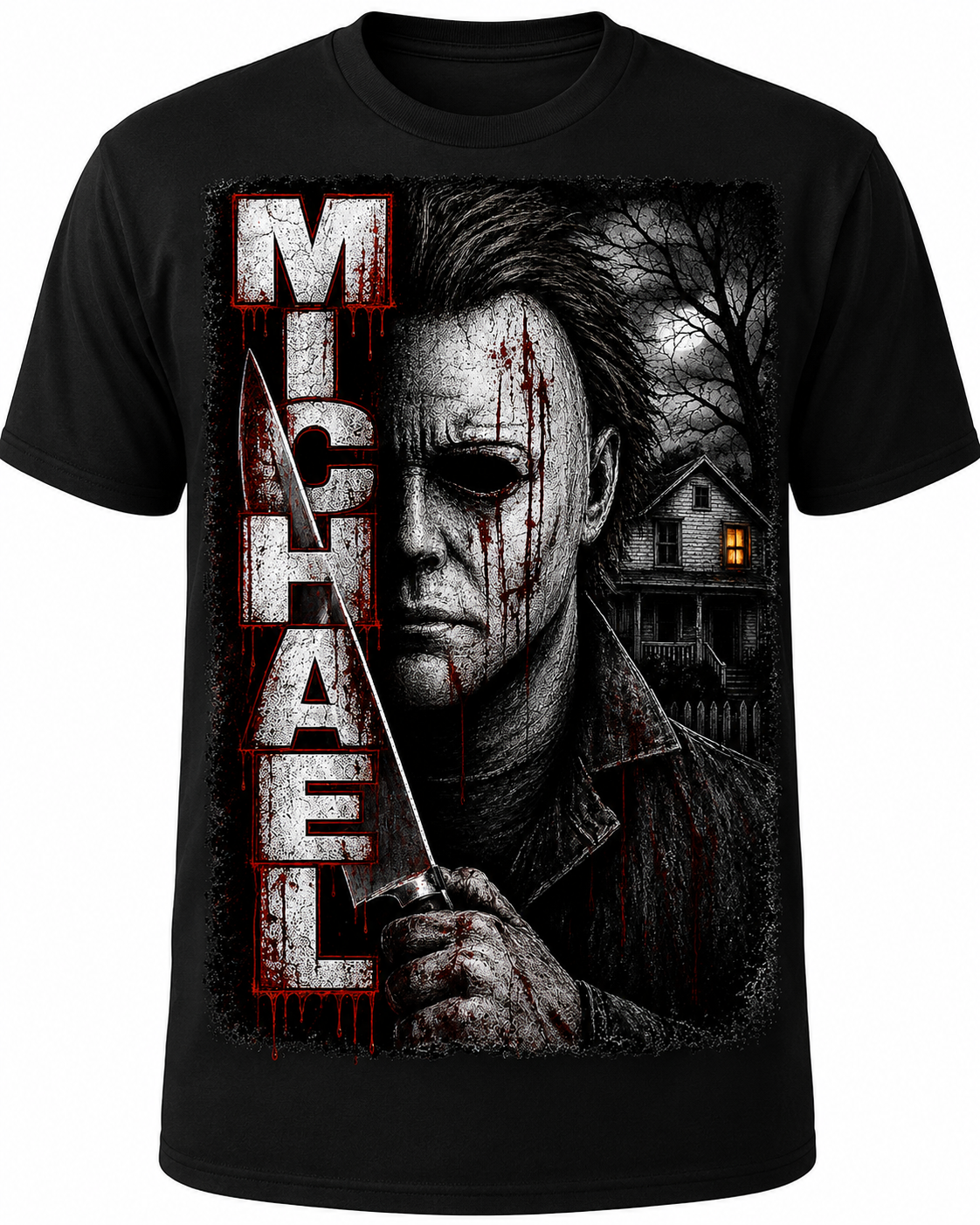 Michael Myers Halloween T-shirt horror Movie Graphic nTee Slasher Fan Shirt
