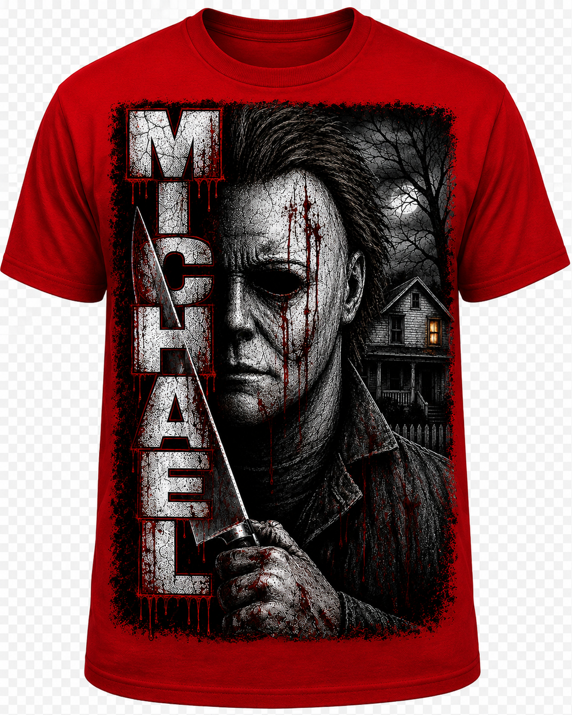 Michael Myers Halloween T-shirt horror Movie Graphic nTee Slasher Fan Shirt