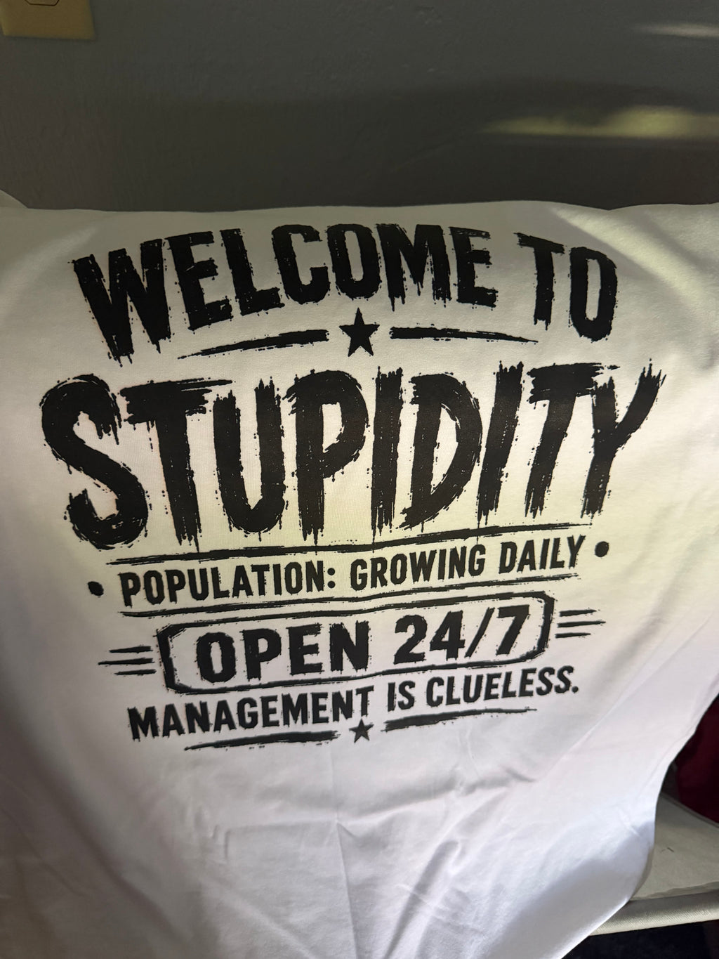 Welcome to Stupidity Graphic T-shirt
