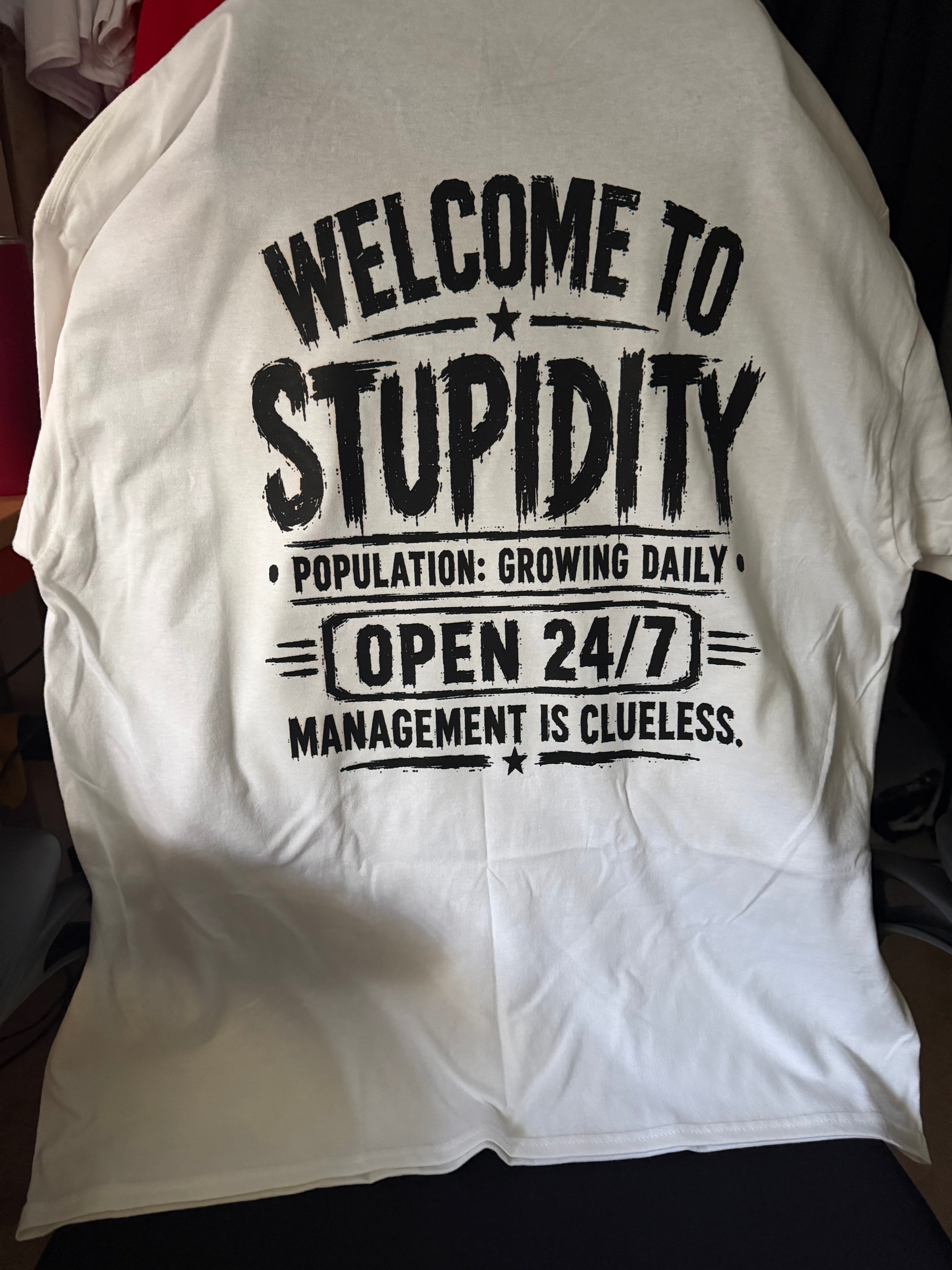 Welcome to Stupidity Graphic T-shirt