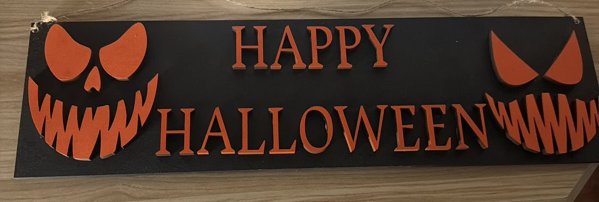 Happy Halloween wooden Sign/Layered Jack O' Lantern Halloween Porch & home Decor